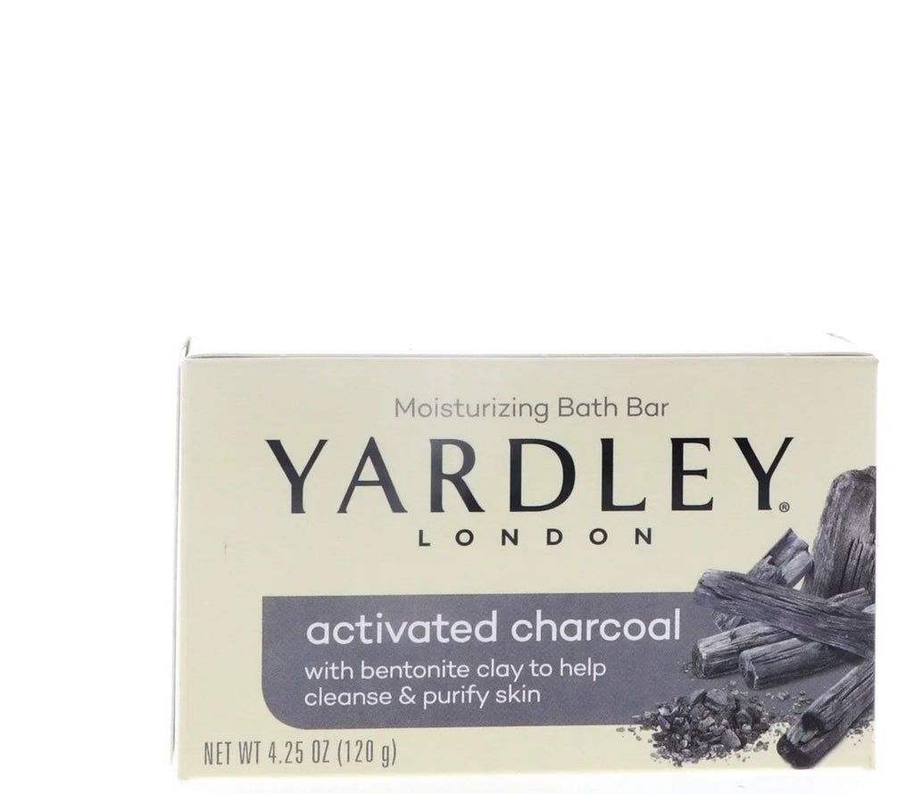Pack) Activated - Yardley Soap Bar - London Charcoal of (12