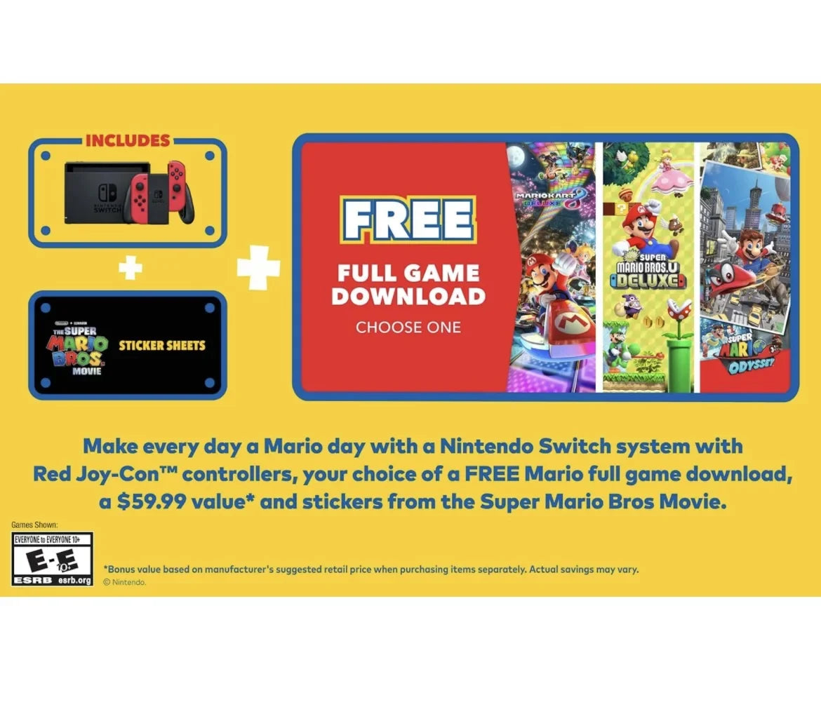 MicroSD 64GB Mario Games Nintendo - Switch Mario + Joy-Con + of Download Sonic Memory - Carrying Mania + Three Case Edition 40th Switch Choose card One Red