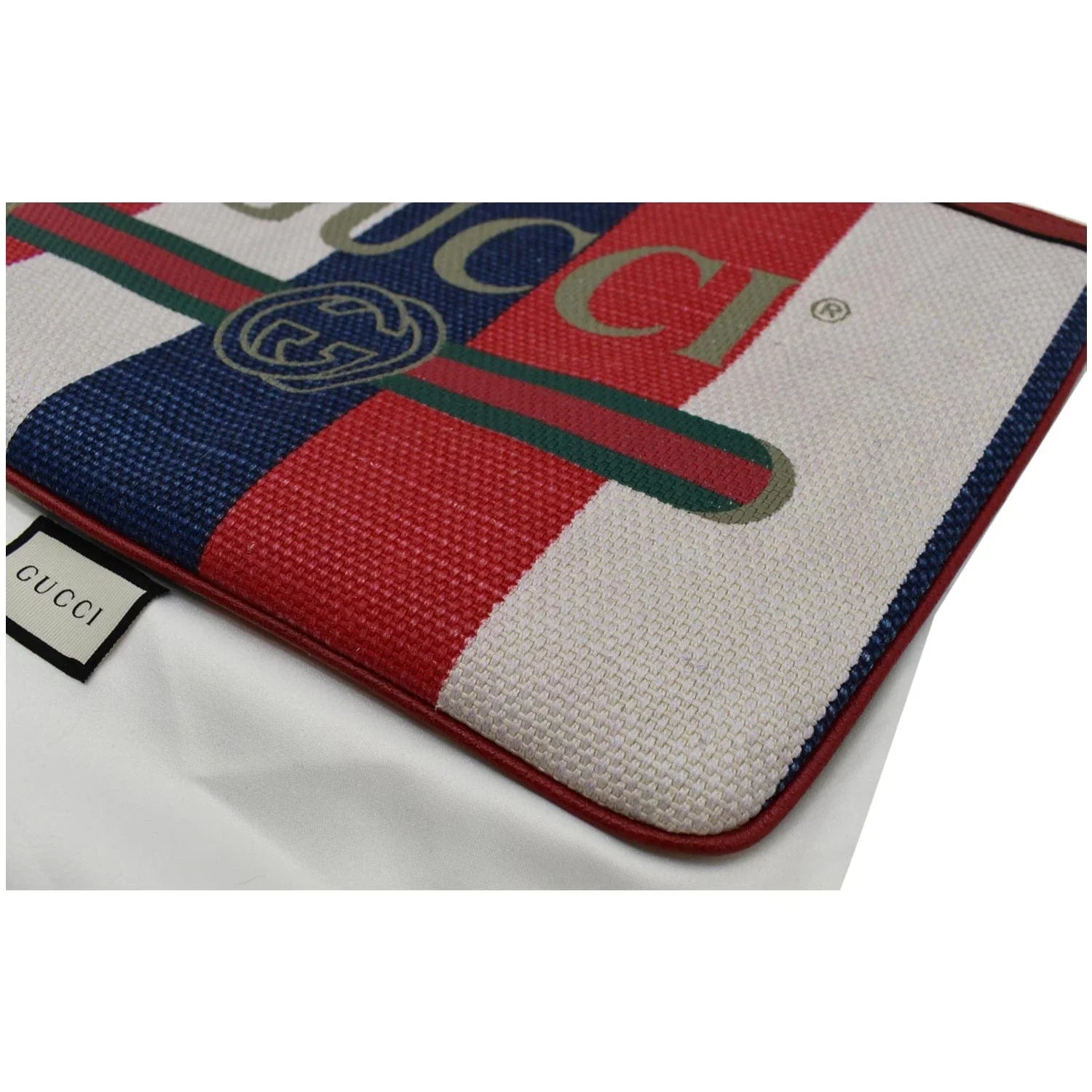 Canvas Merida Multicolor 524788 Linea Pouch Stripe Pre-owned Web GUCCI Zip