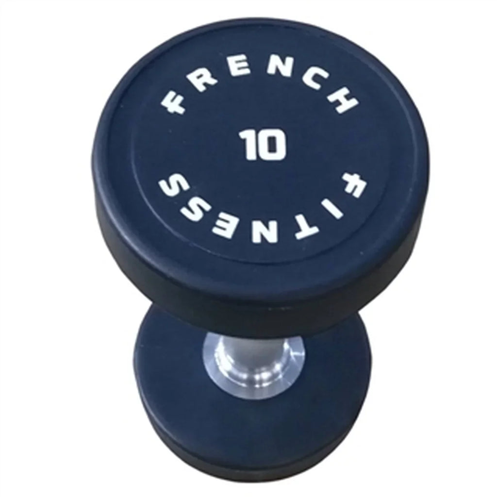 Set, French Style lbs (New) 5-50 Urethane Fitness Pro Round Dumbbell