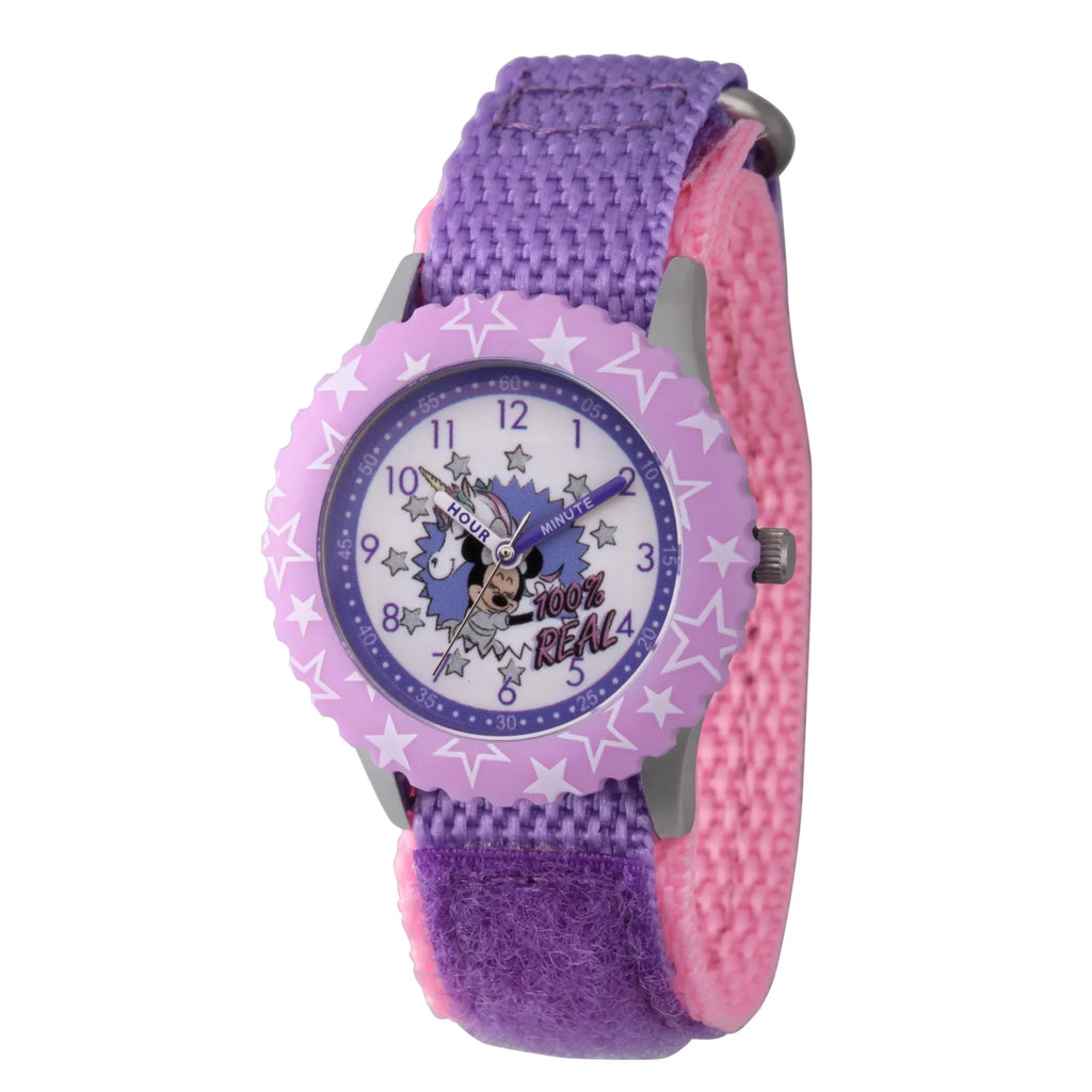 Girls' Minnie Stainless Mouse Disney Watch,1-Pack Steel