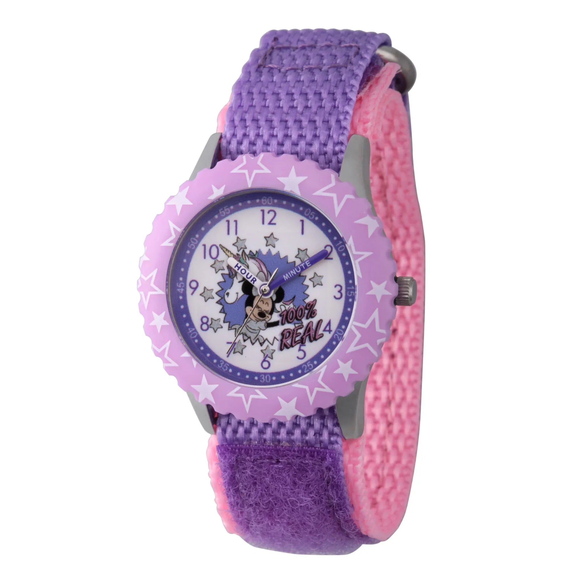 Girls' Minnie Stainless Mouse Disney Watch,1-Pack Steel