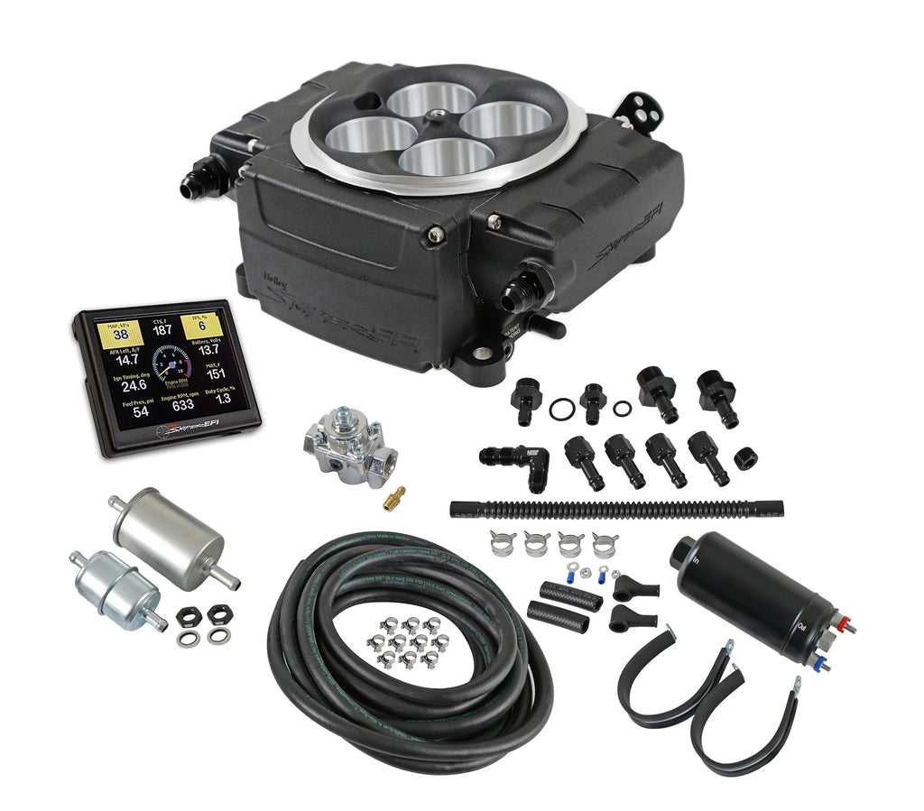 '- EFI Holley Sniper Screen Pump in. PDM Sniper Inline - Without 2 3.5 - EFI 550-511-3XK - Black
