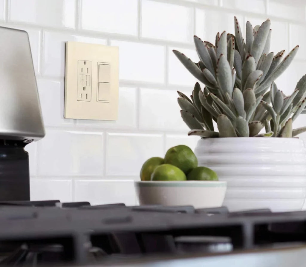 '- Switch, & 6 Light Quantity 15A, 2 RCD11LACC6 Pass Radiant Legrand Seymour Almond Single-Pole