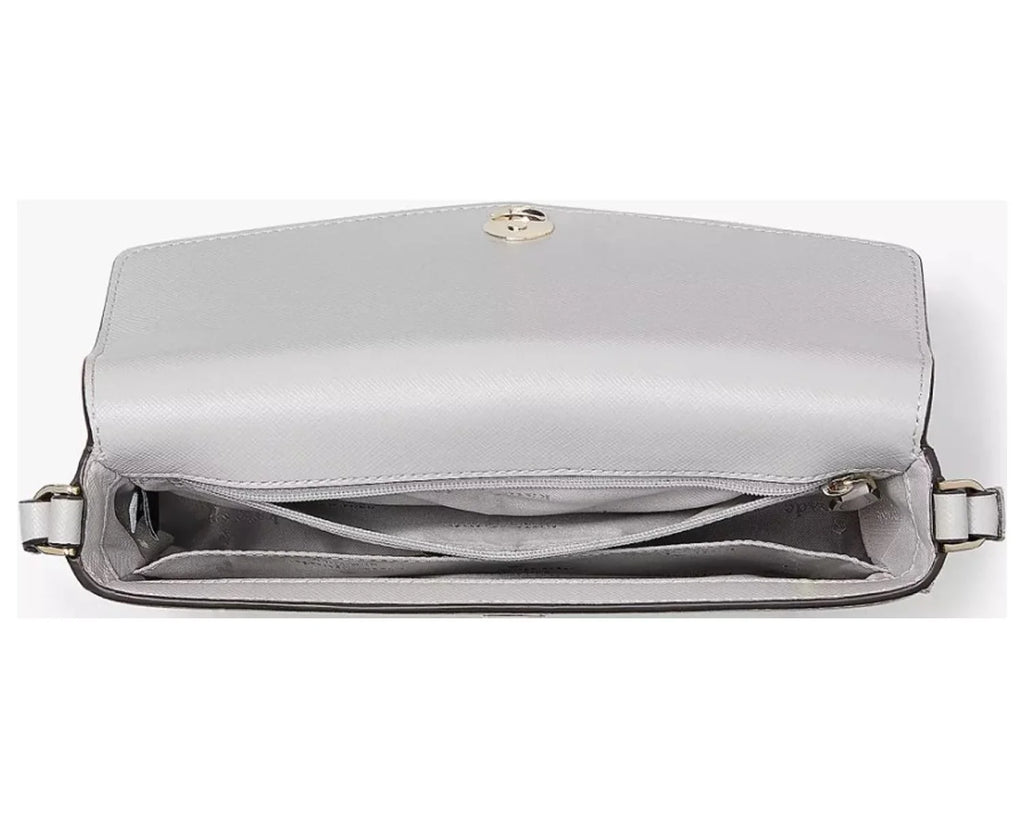 Spade K7378 Crossbody Sadie PLATINUM Envelope Kate GREY