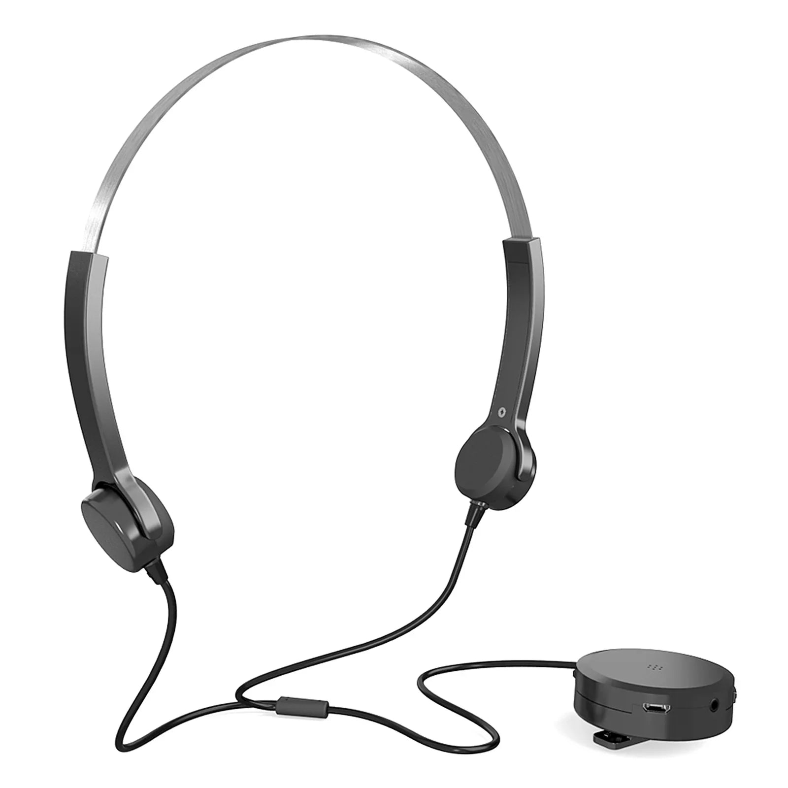 Headphones AUX Wired Conduction Headsets Pick-up IN Black Sound Bone