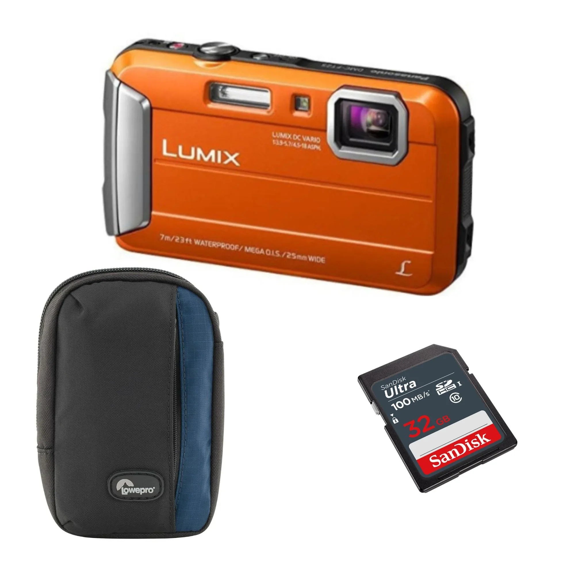LUMIX Refurbished) Panasonic Accessories (Certified with TS25 Bundle Camera 16MP