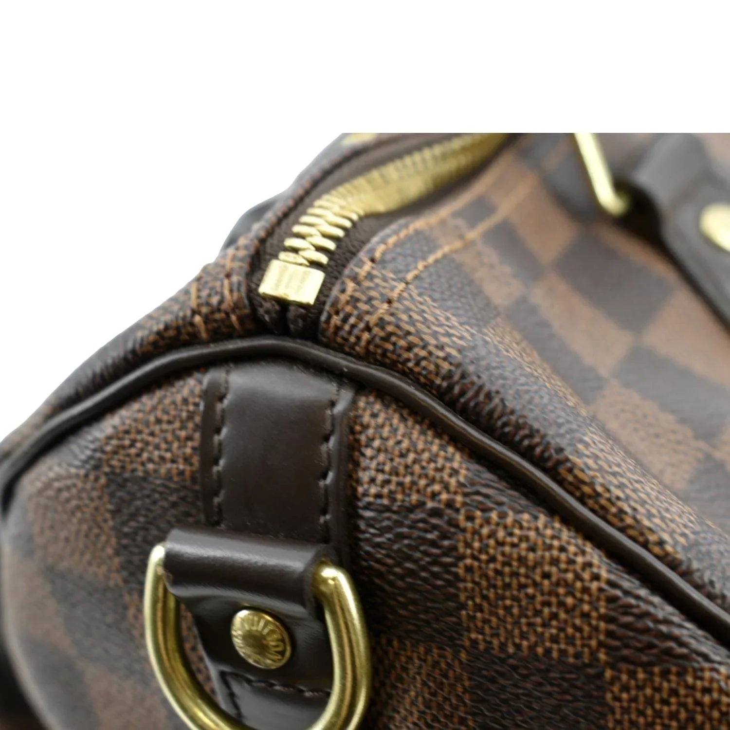 Damier 30 Ebene Shoulder LOUIS Bag VUITTON Speedy Brown Pre-owned Bandouliere