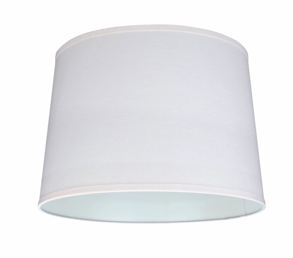 Contruction Shaped Lamp Transitional 32326 17" x 17" Creative 12") x Shade wide Spider in (15" Empire Hardback Aspen White,