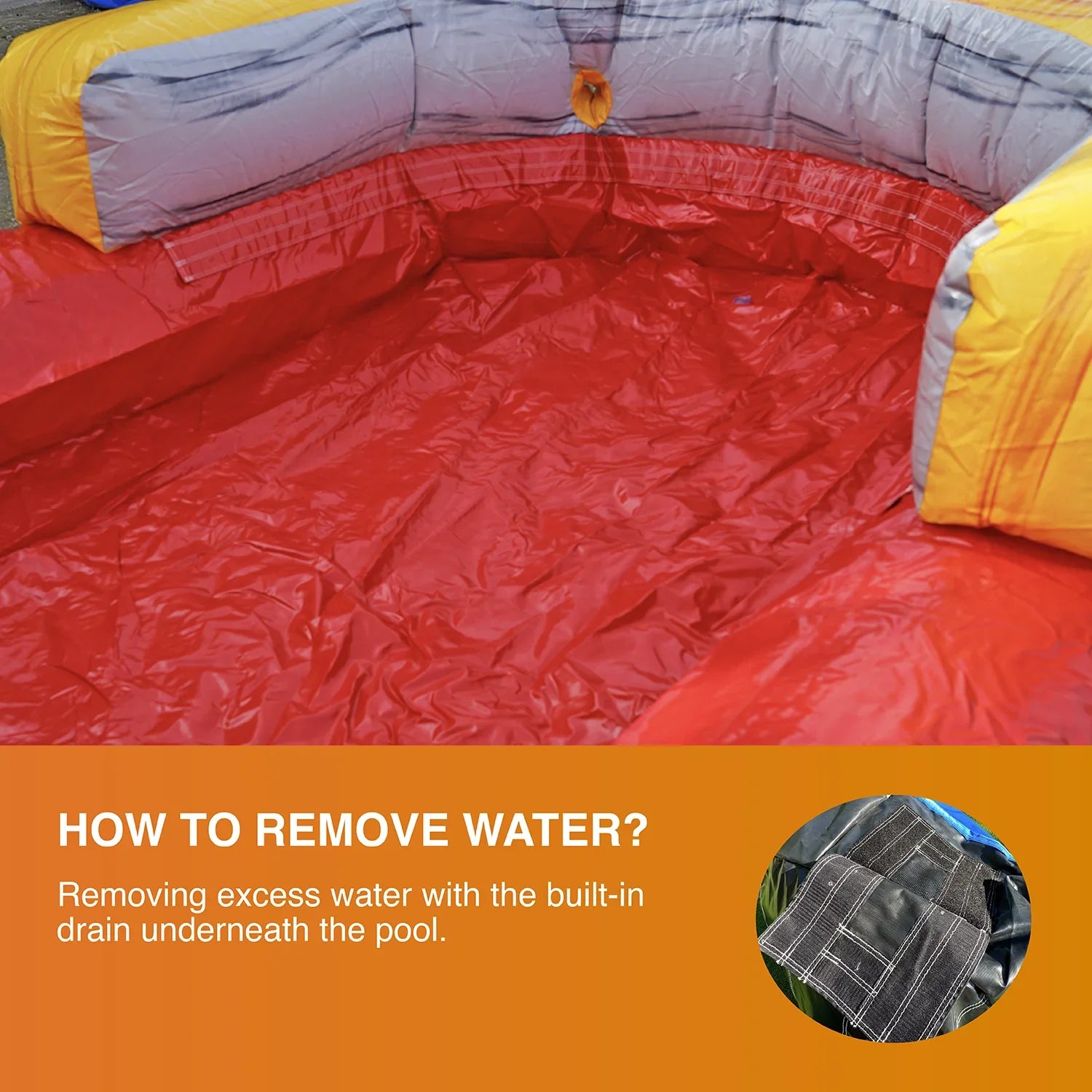 Slide Water Commercial with Pool T-Rex Theme Kids Grade JumpOrange for (with Adults and Blower),