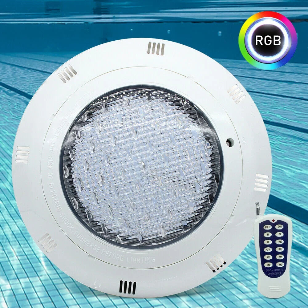 with RGB IP68 Pool 7Color Fountain Light LED Fichiouy Remote AC12V 36W Swimming Lamp Waterproof Lamp Pool Lights