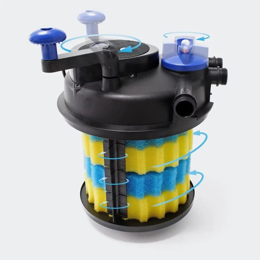Pressure Bio CNZ CPF-2500 13w Clarifier, Filter Up Pond with to 1600 gallons