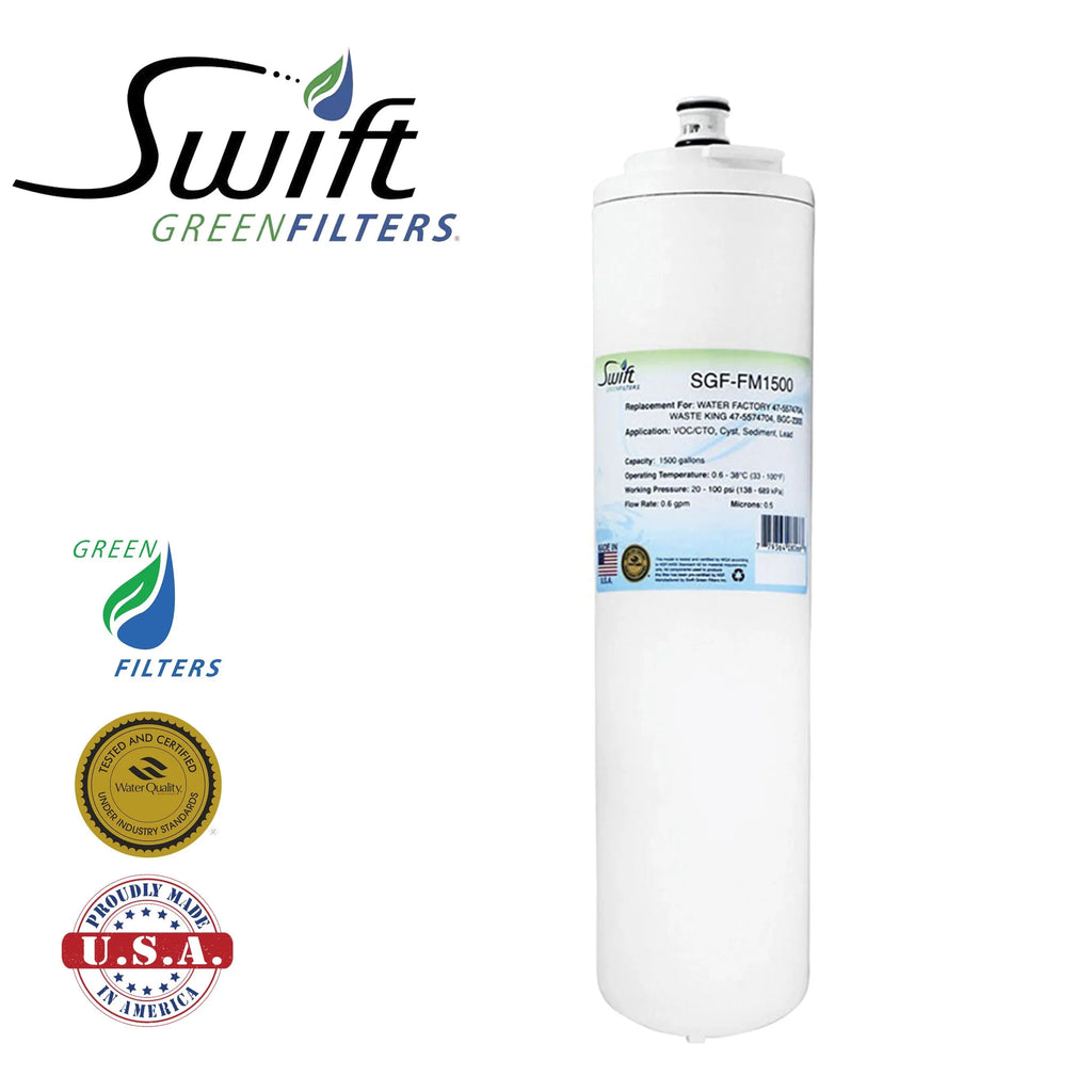 Water Factory OEM Replacement Swift SGF-FM1500 Green's For 47-5574704 3M