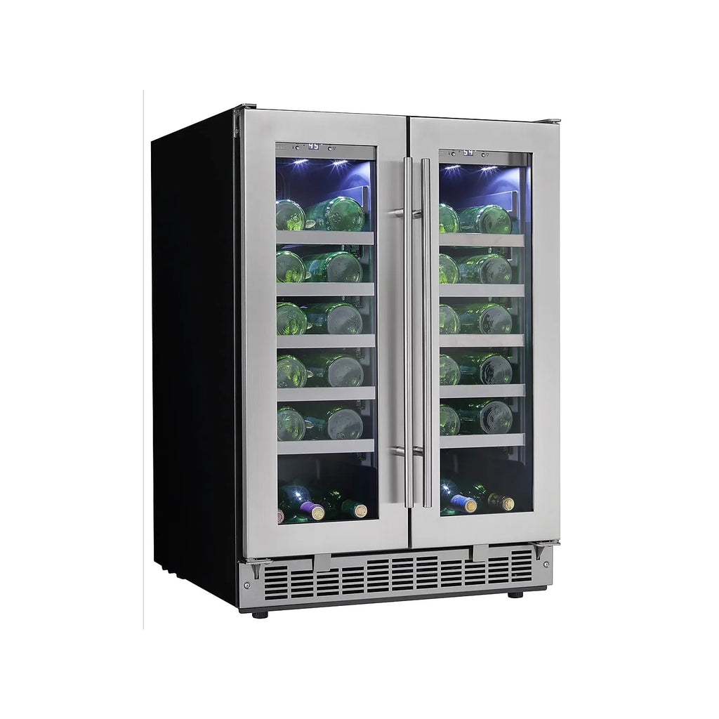 Danby Napa Door 24\" Dual-Zone French Cooler Wine DWC047D1BSSPR