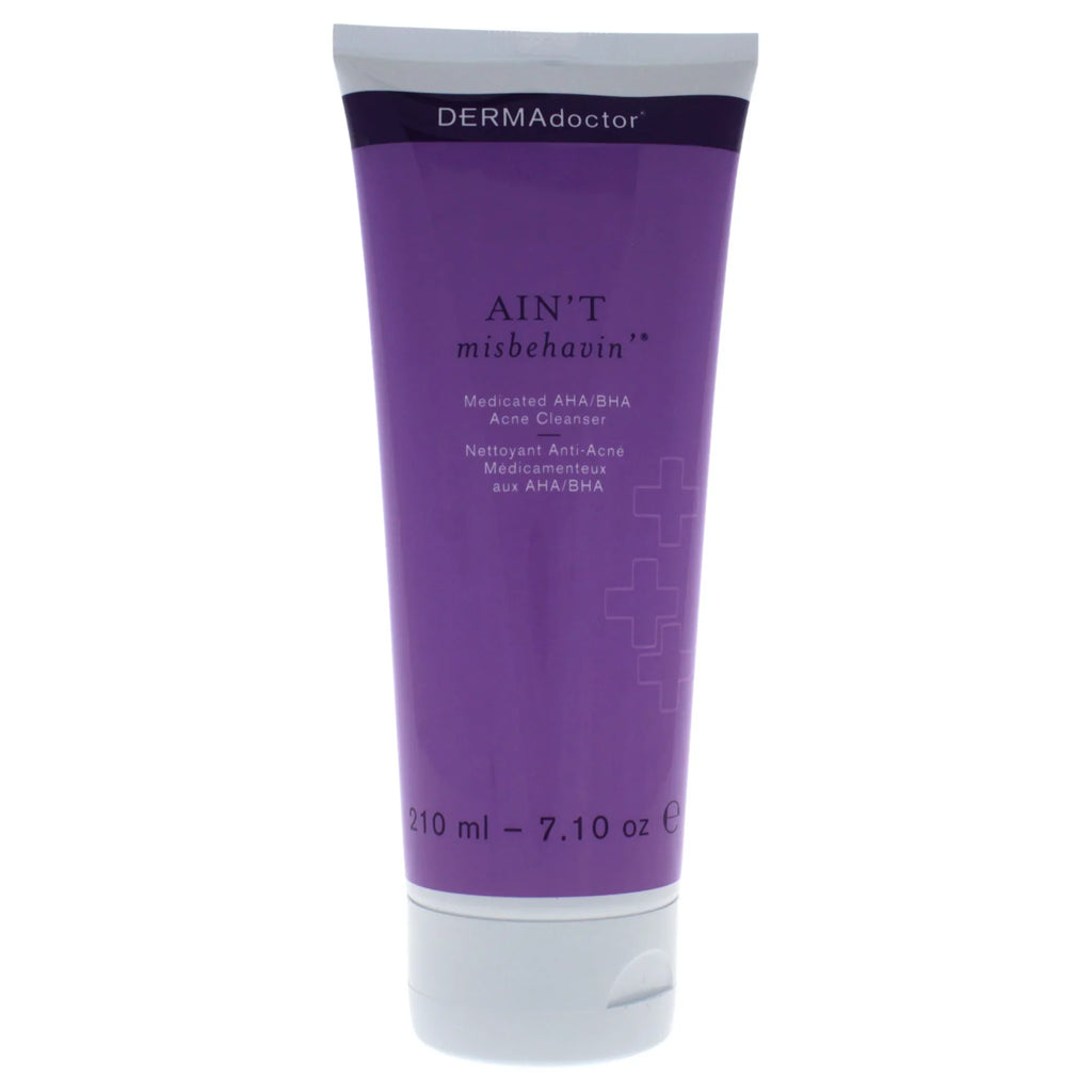 Prone Acne for Face Acne AHA/BHA Misbehavin Oz DERMAdoctor Wash 7.1 Skin, Medicated Cleanser, Aint
