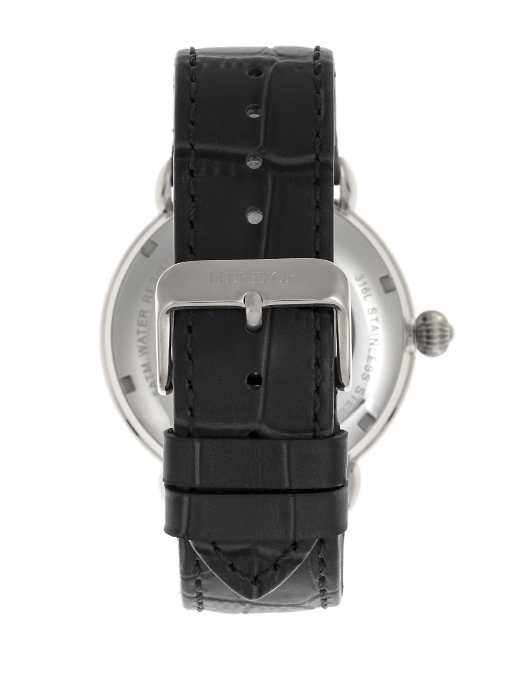 Heritor Silver - Automatic W/Date Watch Mattias Leather-Band
