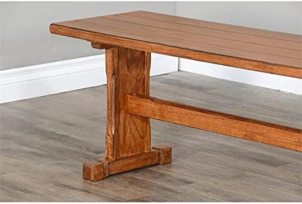 Oak 18.5" Farmhouse in LLBIULife Rustic Bench Wood Nook Side Sedona Mindi