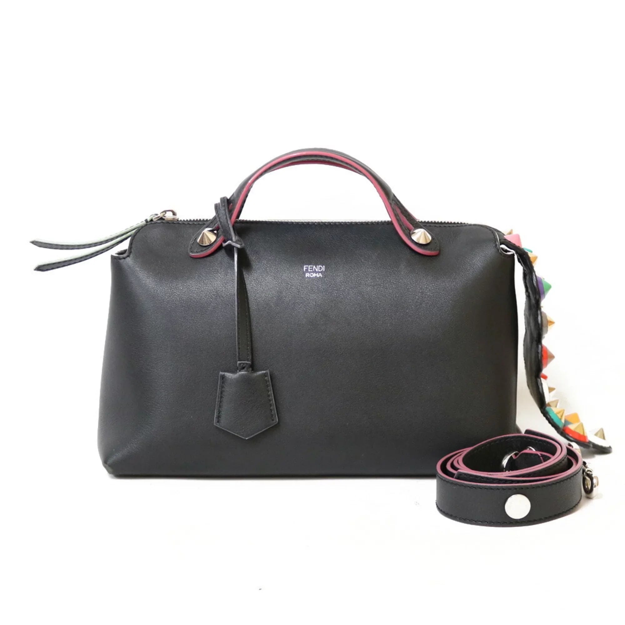 Leather (Fair) Bag The Pre-Owned Black Shoulder Women's FENDI By Way