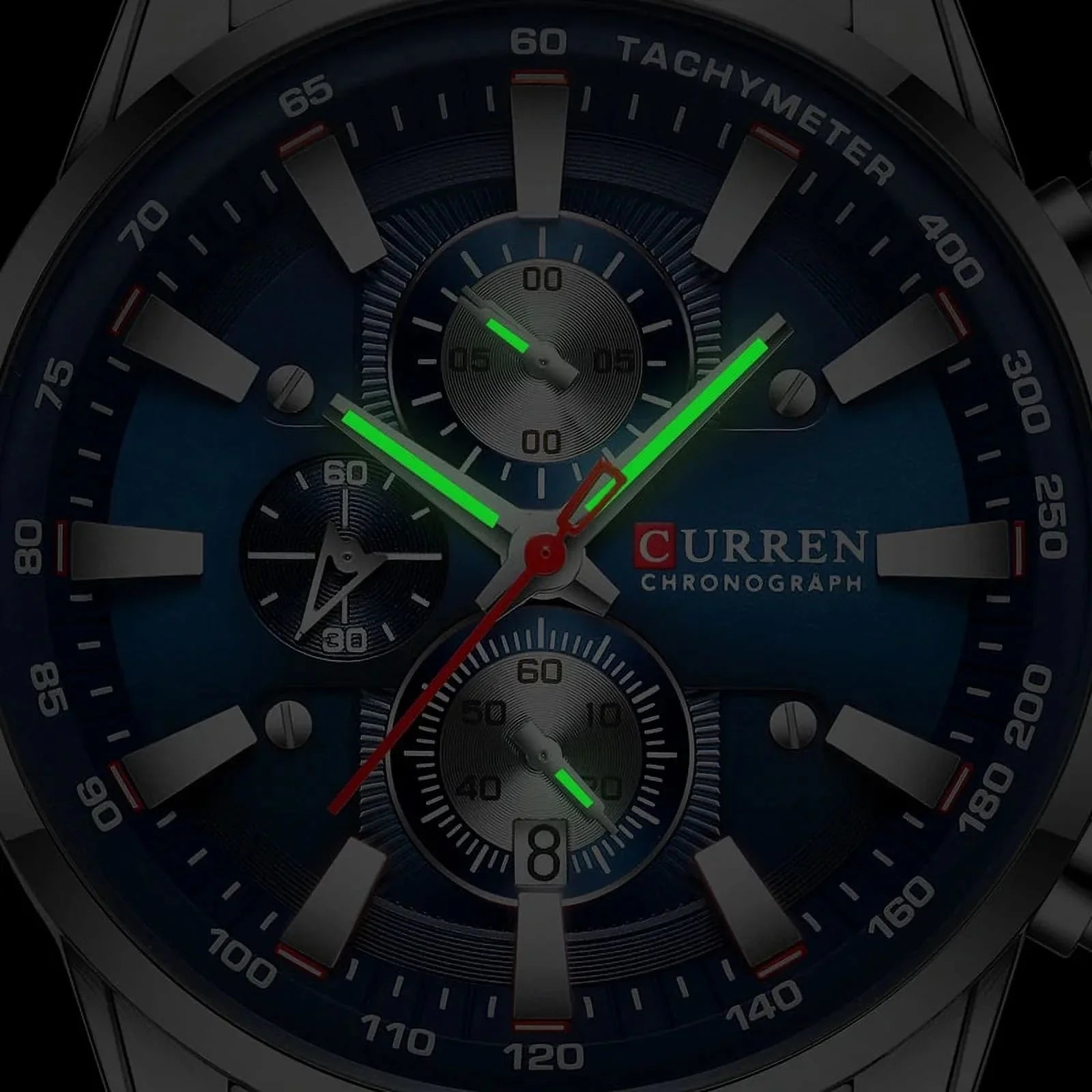 Brand Quartz Relogio Watch Masculino Silver Sport for Men Black Watches New Chronograph Date Wrist Waterproof Men’s Top Watches Luxury