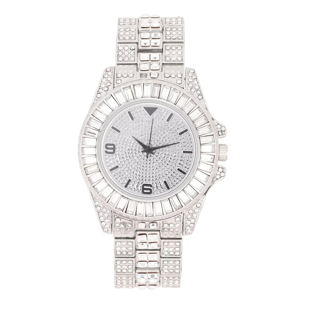 Matching Hers Today's Point Queen - Set on - Out (ST10372Slv Hop ST10327ML Power Couple Perfect for Hip Bling'ed His and Watch and Silver) His/Hers King