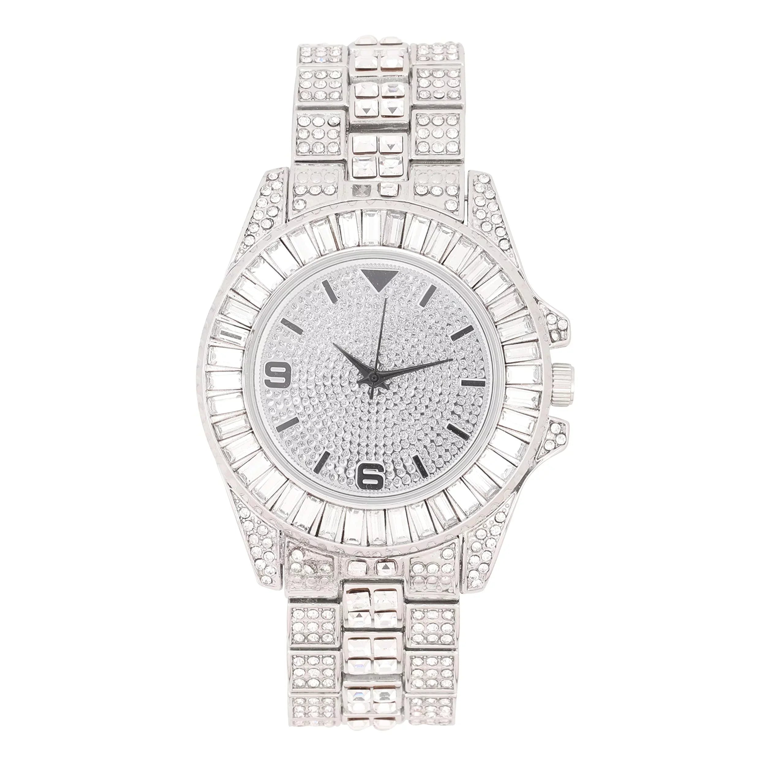 Matching Hers Today's Point Queen - Set on - Out (ST10372Slv Hop ST10327ML Power Couple Perfect for Hip Bling'ed His and Watch and Silver) His/Hers King