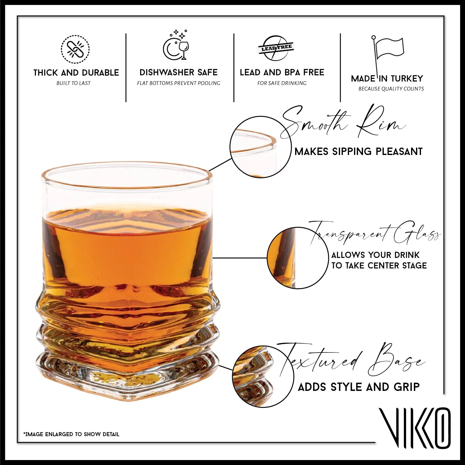 Tequila For Liquor Glass 6 and Ounce Spirit Shots, Shot 6 Set Espresso Shooter Durable Glasses, Bar 1.9 Vikko (Chile) Glasses, Small Glasses Alcohol of and Set Mini Piece