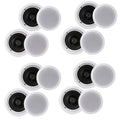 PDIC1661RD (4 Pyle Inch Pairs) Way In Wall Ceiling Speaker 200 System 6.5 Watt 2