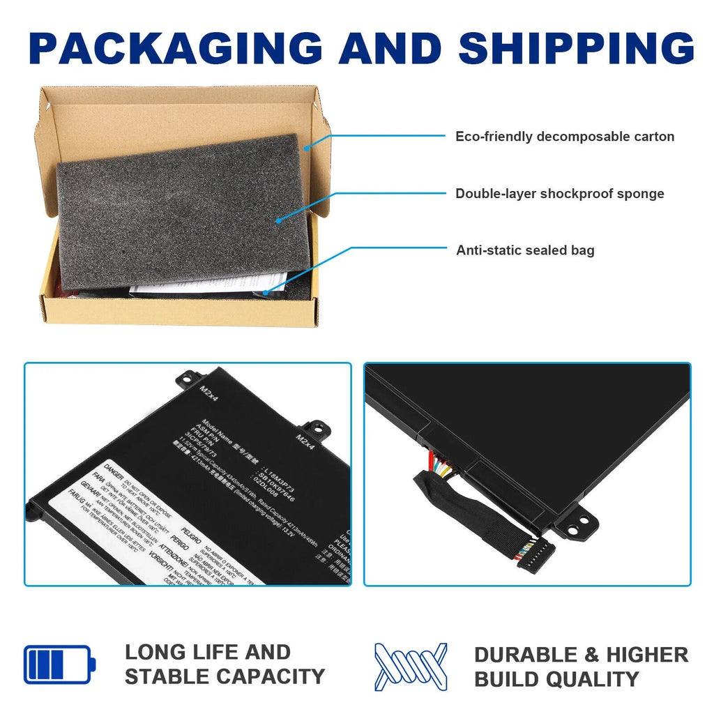 1st Battery T490 P43S T14 L18C3P72  P14s T495 ThinkPad Gen for