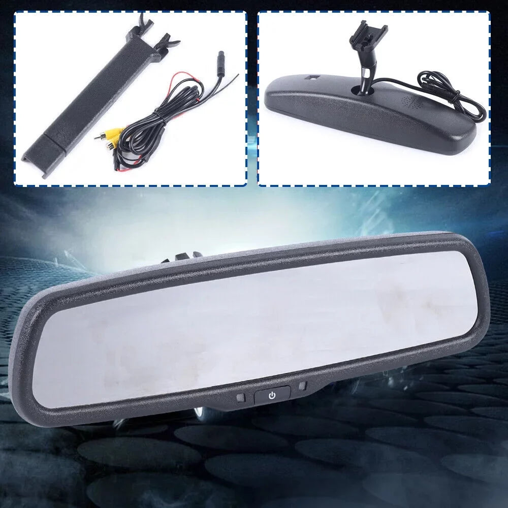 HD View for Resolution Backup 4.3" Kit Car 800*480 Bracket LCD Monitor SHZICMY Rear with System Camera Mirror