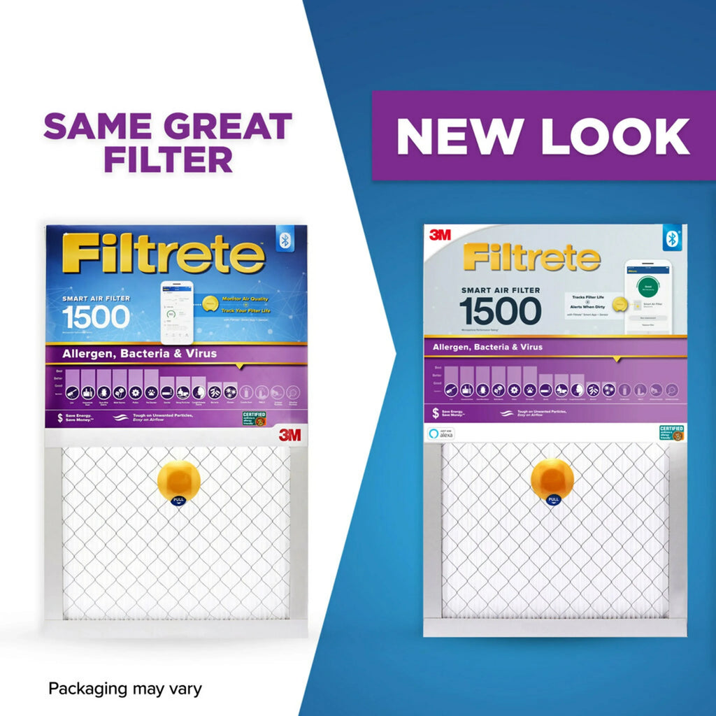 1500 16x25x1 12, MPR Allergen, Bacteria 1 Air Filter, Virus, Filtrete MERV Smart Filter