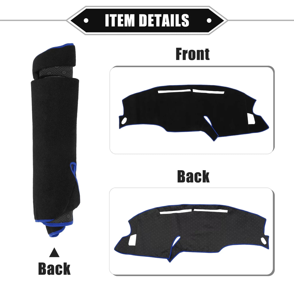 Bargains Dashboard Mat Polyester 1999-2003 Center Black Unique F150 Ford Car Blue for Protective Console Cover