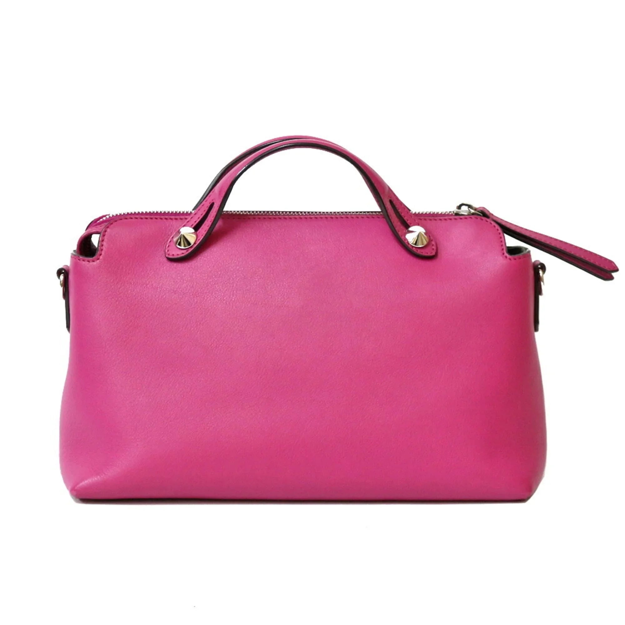Pink Bag Leather FENDI Visaway Shoulder Fendi Women's Pre-Owned (Fair)
