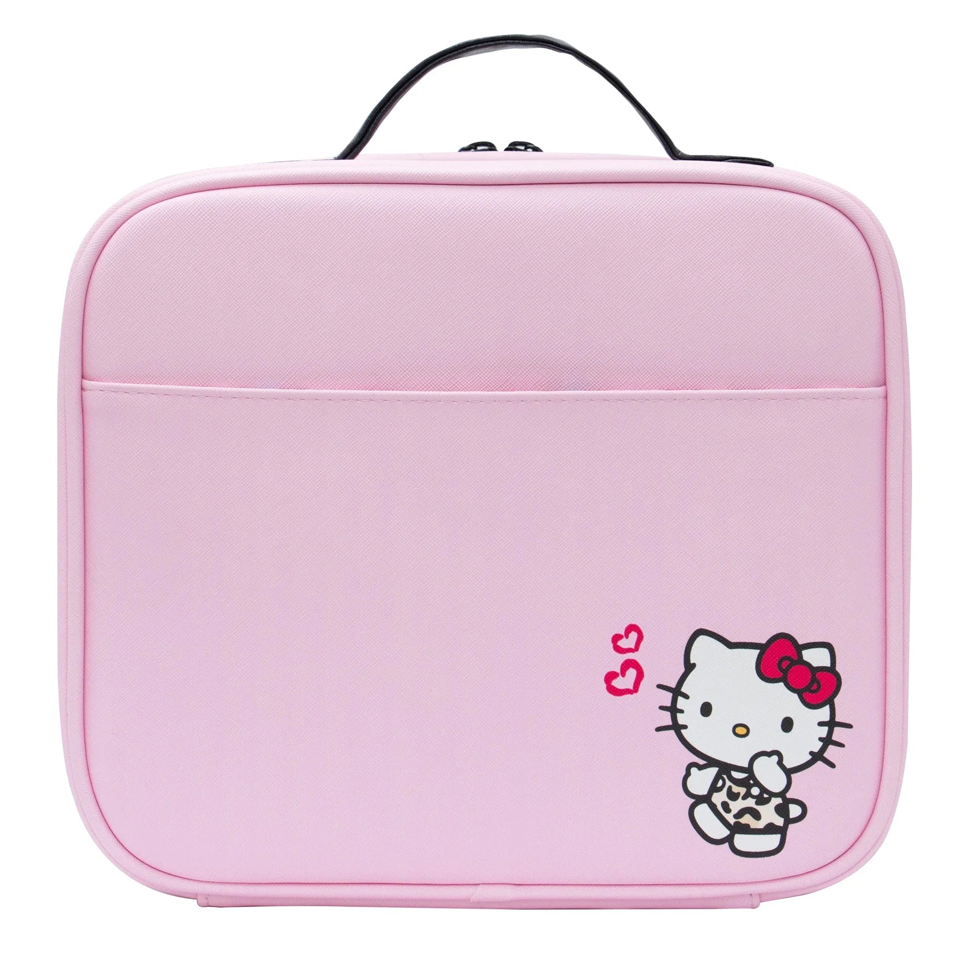 Bag Toiletry Travel Animal) Hello Faux Kitty Leather, Bag Cosmetic Impressions (Pink with Vanity