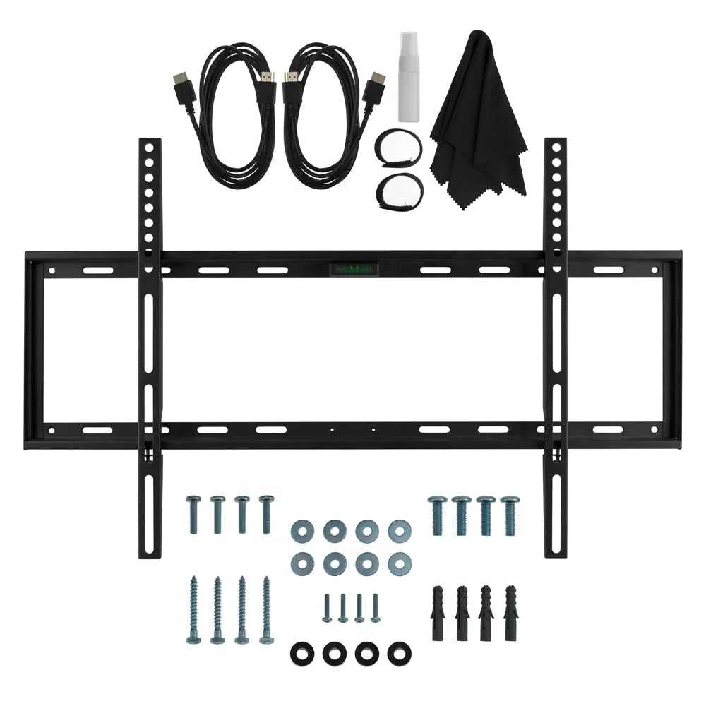 Mount, Cleaner 4K Deco Essentials TV Gear Adapter, with Smart and 6-Outlet LED Sony XBR43X800H Subwoofer, (2020) Screen 60W Surge Bundle Soundbar TV 43-inch 2020 X800H UHD with Wall