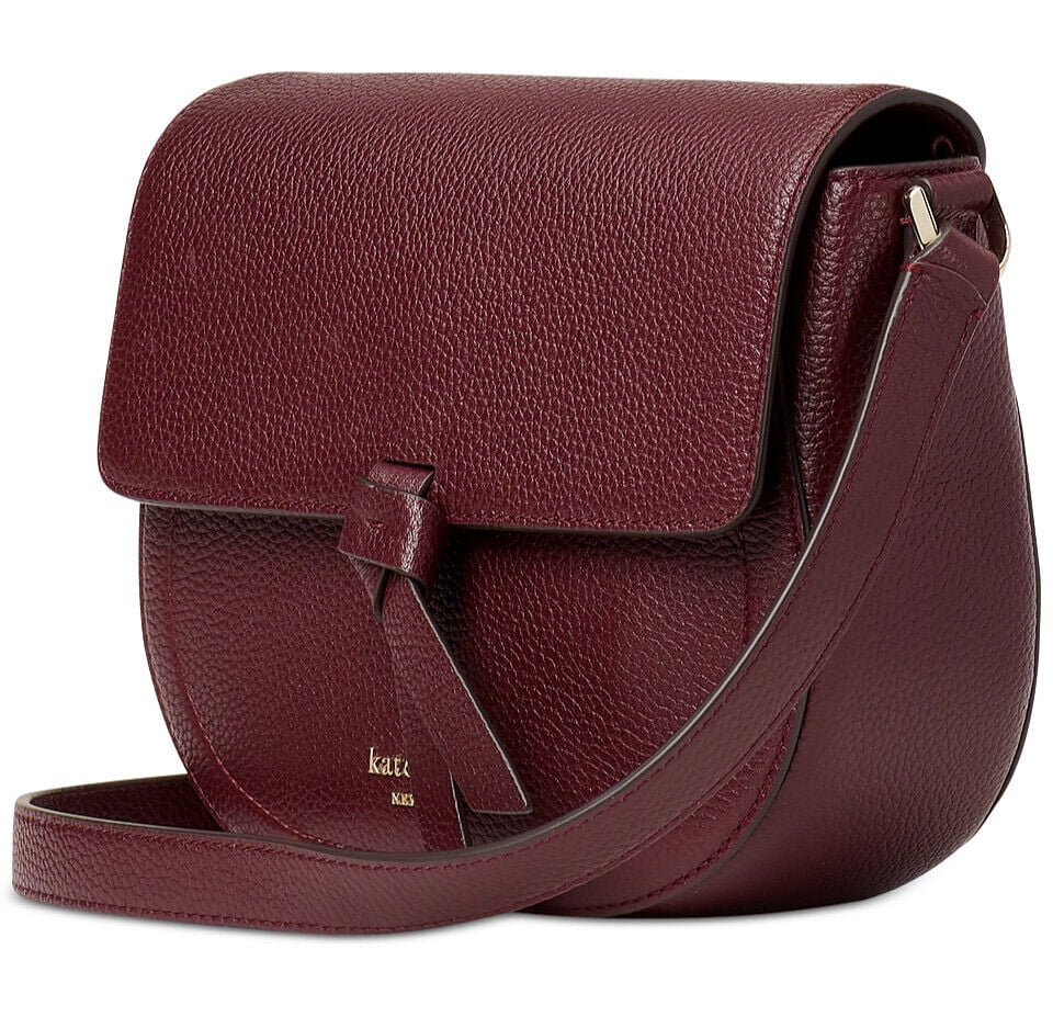 Saddle Pebbled crossbody Medium Leather New Spade Kate Knott Bag York