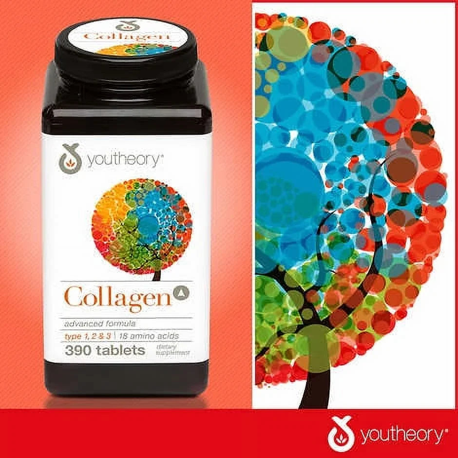 18 Formula 1,2,3 Advanced with Acids Amino 390 tablets Collagen Type youtheory