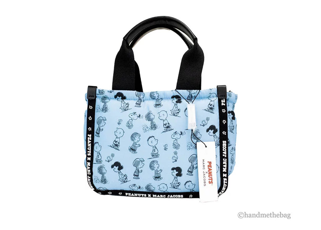 Handbag Peanuts Crossbody X Mini Nylon Tote Air Puffy Purse Marc Jacobs Bag Blue