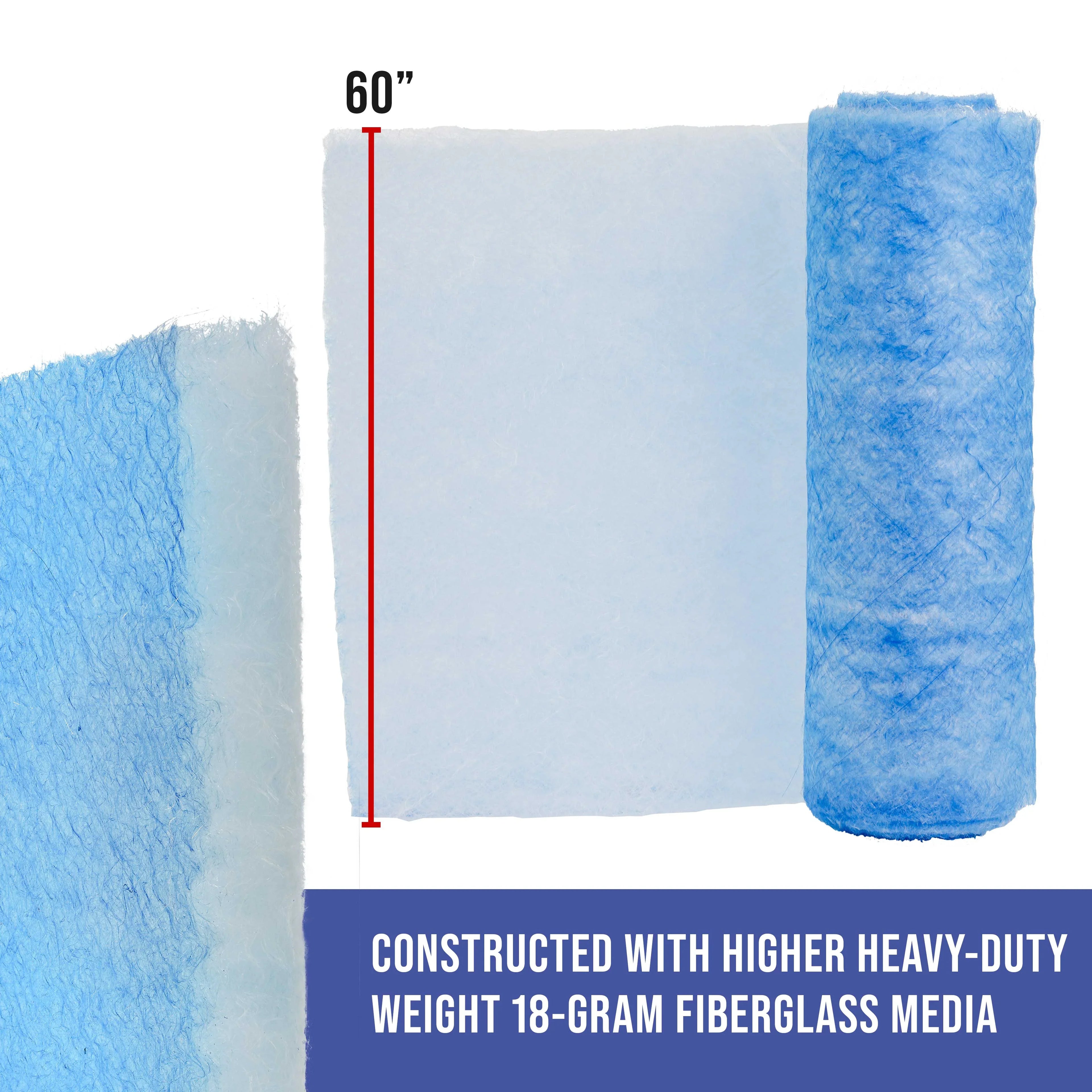 Elite Autobody Fiberglass Master Paint Booth Auto Spray Roll, Refinish Exhaust Captures Overspray Particles Filter in Heavy-Duty Gram 18 - 60" Traps - Booths Paint Premium 100' x Arrestor Paint