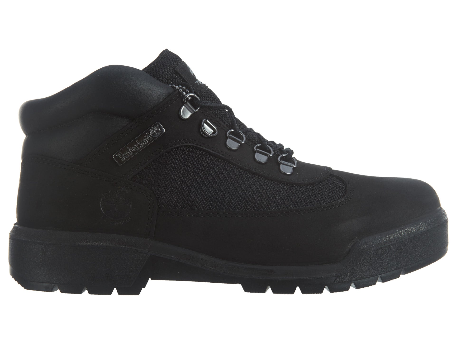 Boot Timberland Leather/Fabric Field M Waterproof Black Waterbuck Men's Nubuck 9.5