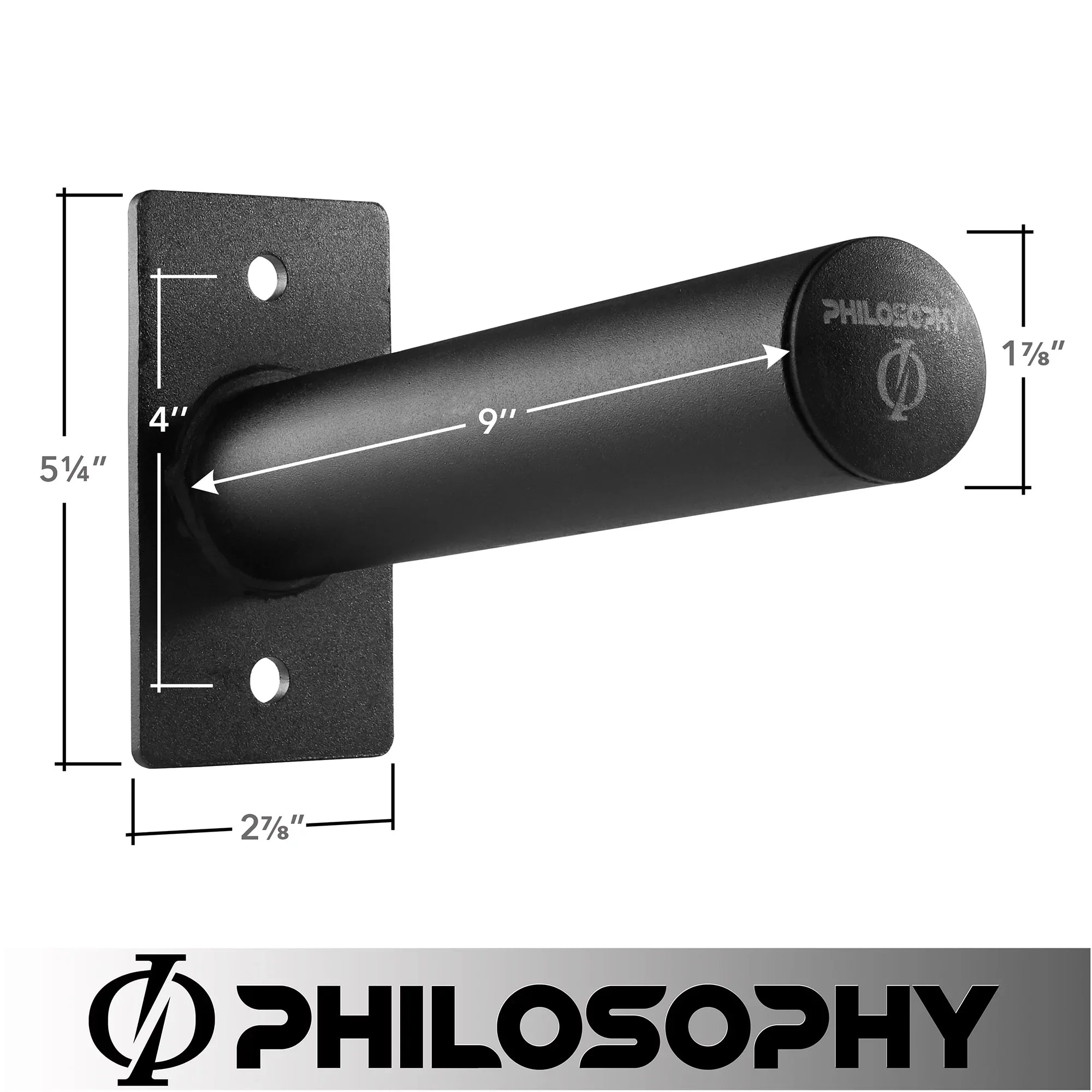 Plate Olympic Fits Philosophy Holder, Weight Gym Plates Wall 2" Mounted Weight