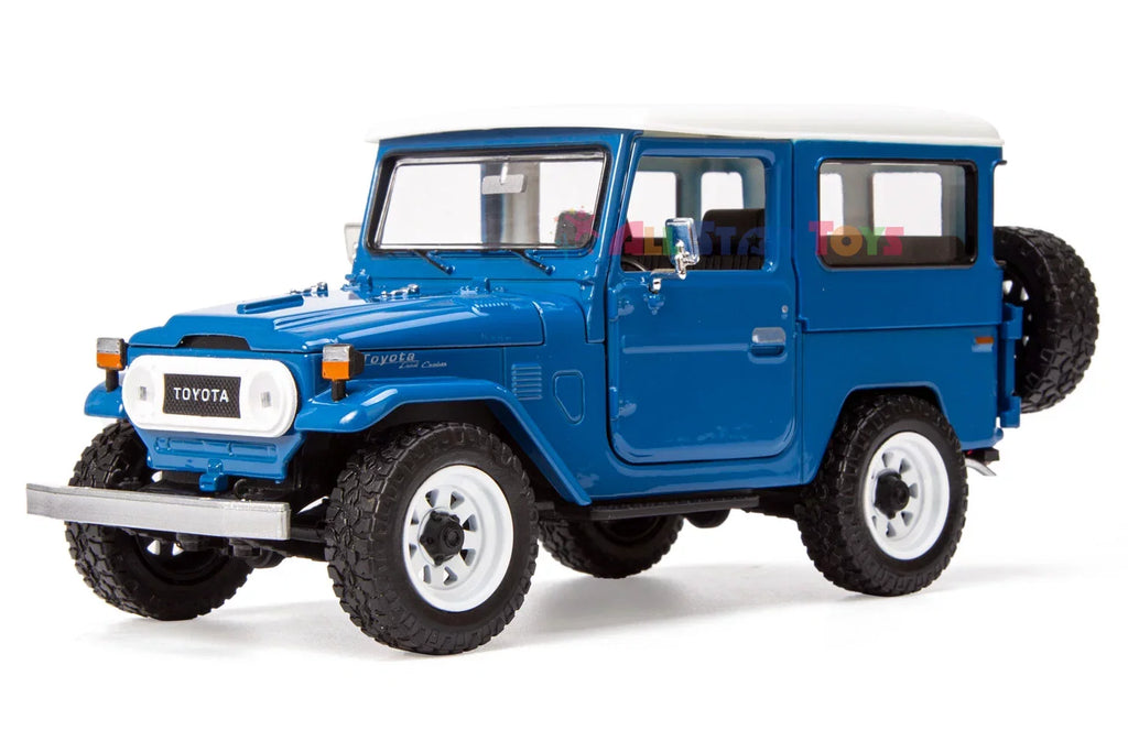 J40 Custom 1/24 Toys Wheels Cruiser Star Exclusive Royal by Land FJ40 All 79323 Toyota Cruiser Off-Road Model Motormax with Diecast FJ Blue