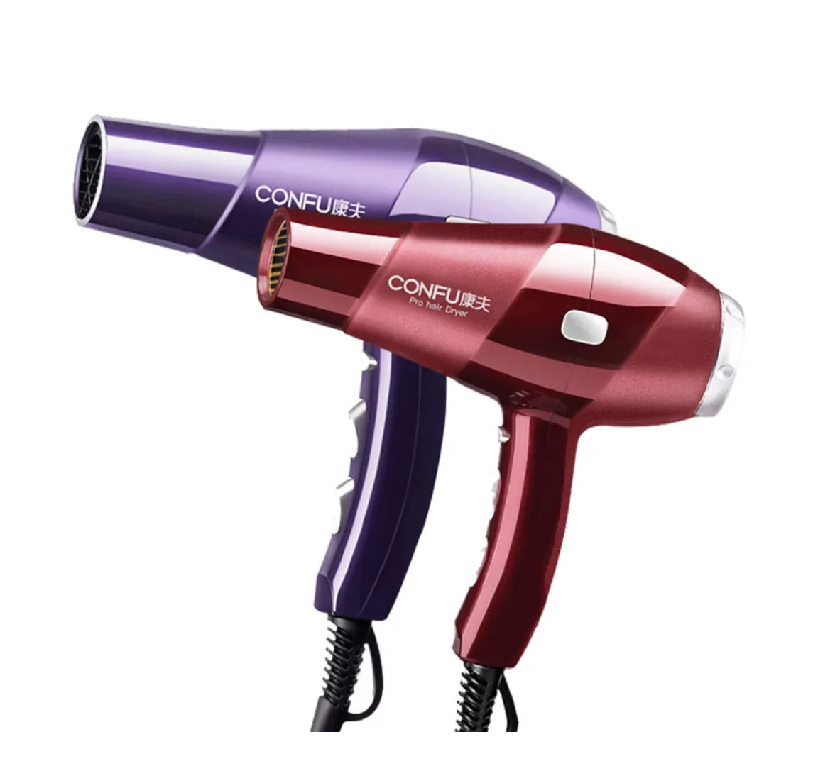 Power Concentrator Heat Button, Results, Women, and and Hair Dryers hot High Function Ionic 2300W for 2 air Shot Settings, Dryer, Cool CONFU Dryer, for 3 Shinier Nozzle(Red) Speed cold Hair