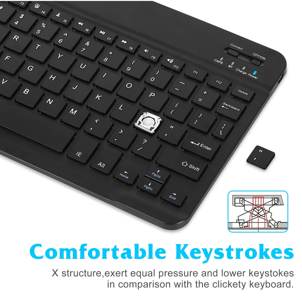 Ultra Rechargeable Mac/Tablet/iPad/PC/Laptop and Mouse 2S Ergonomic for Keyboard and Enabled Mix Bluetooth - Keyboard Combo Mouse Black Slim All Full-Size Mi Bluetooth and Xiaomi Onyx