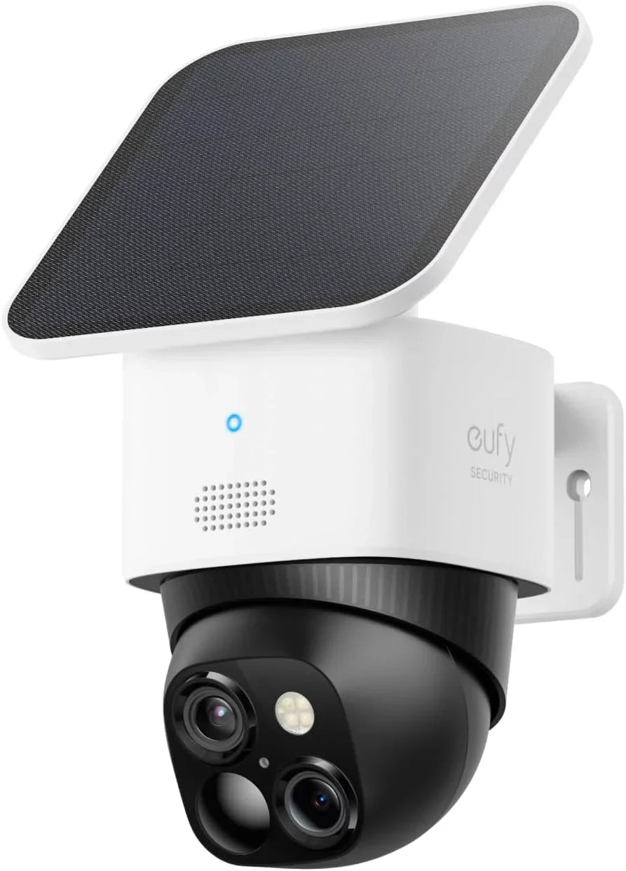 Surveillance, No S340, Fee, Monthly Wi-Fi, No Blind Solar Camera, SoloCam Camera, S380 Security Spots, 2.4 HomeBase Outdoor Wireless Compatible Security GHz 360° eufy