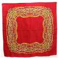 B Pre-Owned Chanel scarf CHANEL (Fair) pattern rank red muffler silk ladies