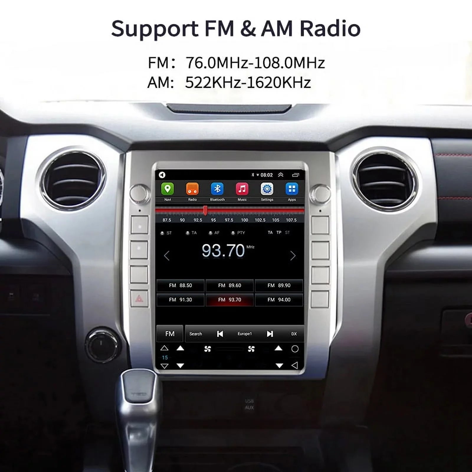4GB+64GB Head , Auto Toyota For Carplay Car Tundra , Android Player Built-in Inch 2014-2020 12.1 Multimedia Stereo Radio Android Car Unit