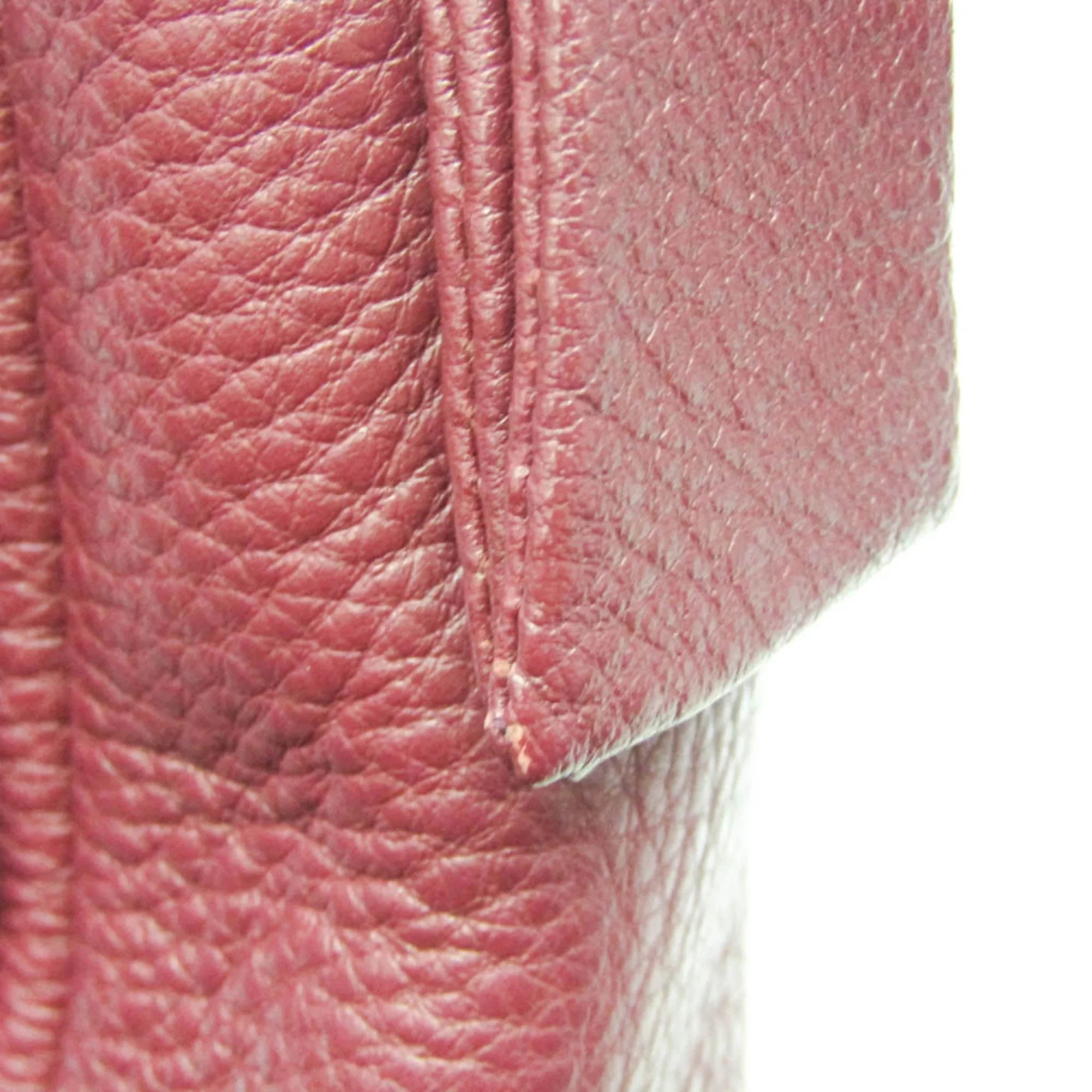 Women's Leather Bag Pre-Owned (Good) Burch Tory Bordeaux Shoulder