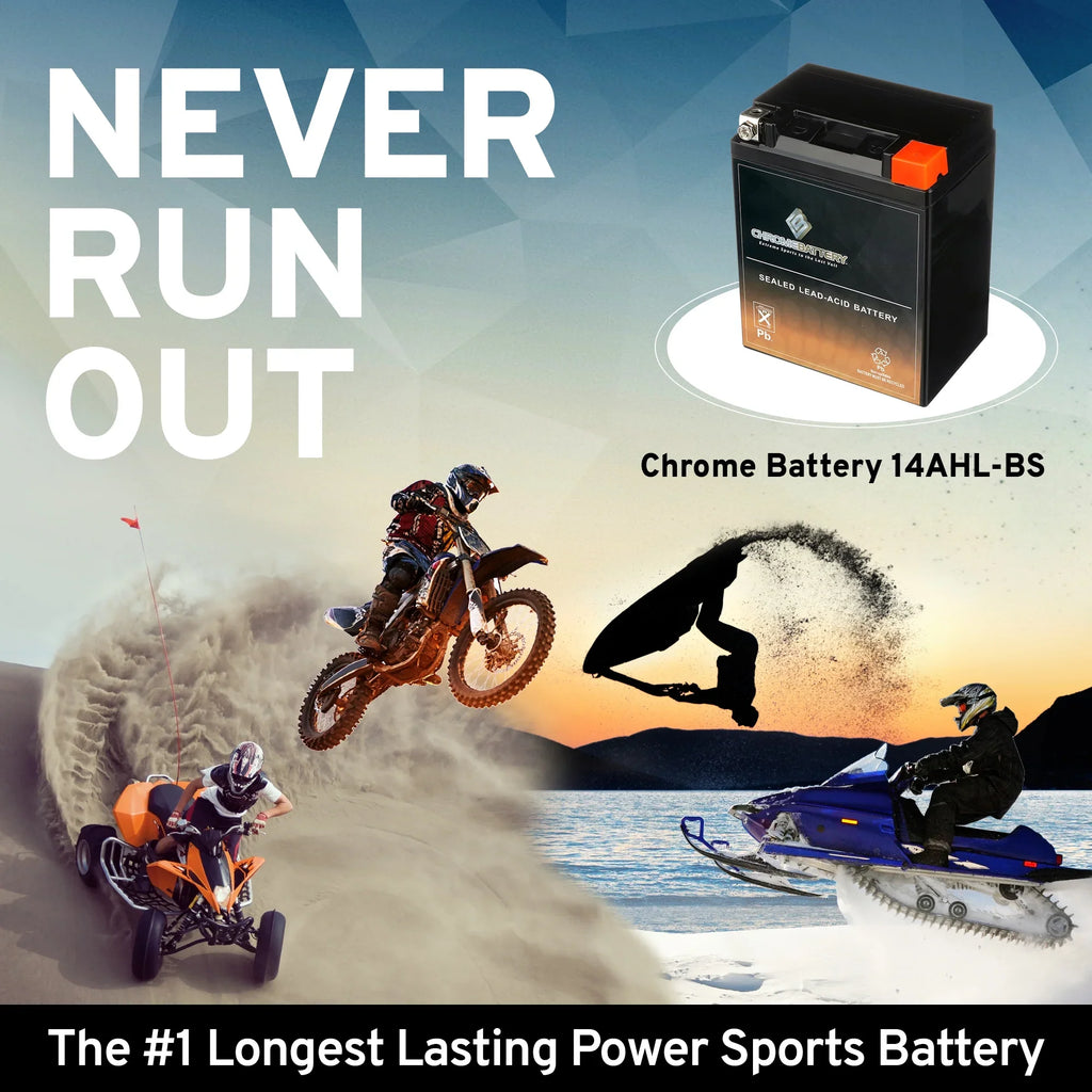 1987 210 CCA) Motorcycle Ah, Suzuki Chrome Gsx-r1100 1100cc 12 Battery for YTX14AHL-BS Volt,12 (14AHL-BS Battery