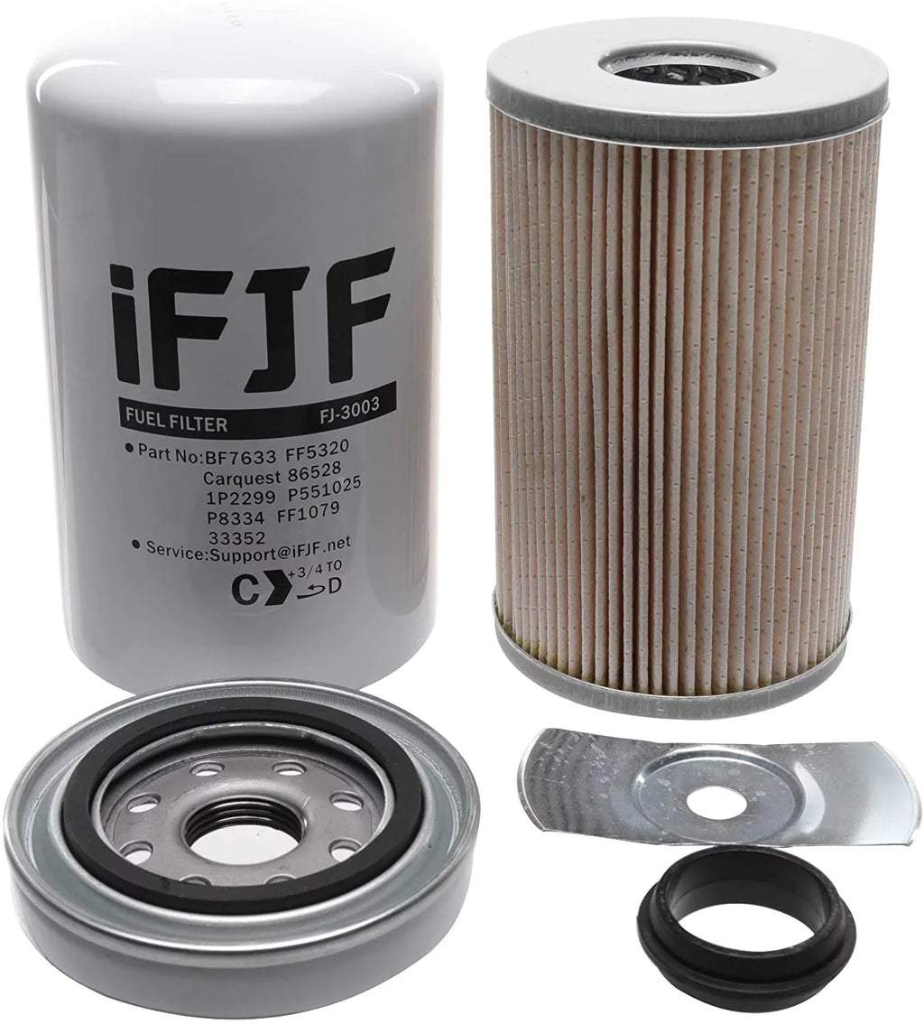 33528 3500HD FF3003 for Spin-on Silverado/GMC 2500HD Fuel P551313 2001-2016 Replacement iFJF Duramax FF5320 Filter 1R-0750 6.6L Chevy Sierra Replaces BF7633