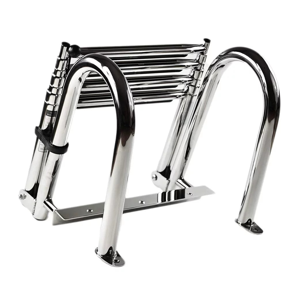 Transom City Ladder Telescoping Stainless Steel Step 4 Marine